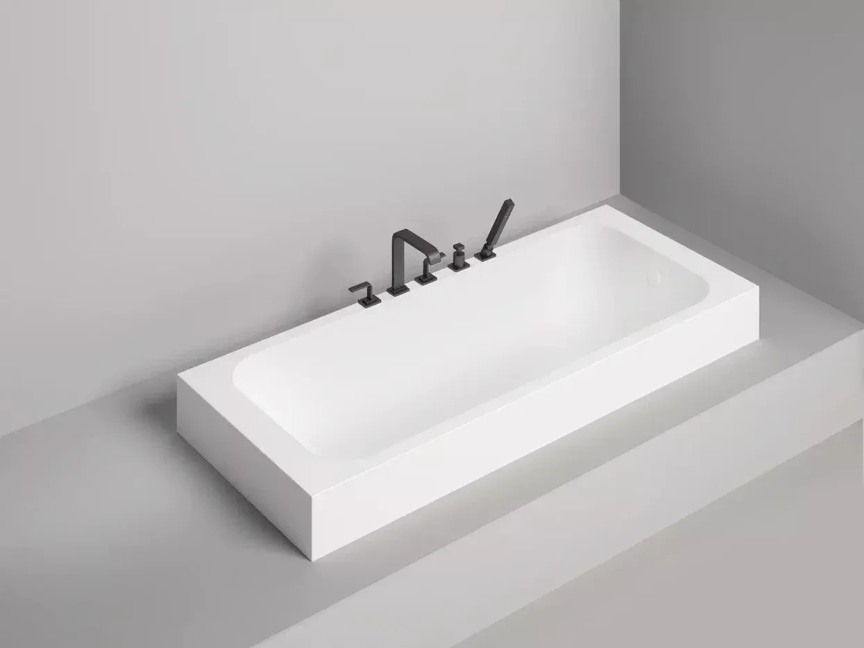 Ванна из литьевого мрамора Salini Orlanda S-Sense 170x70 102011G белая глянцевая, встраиваемая