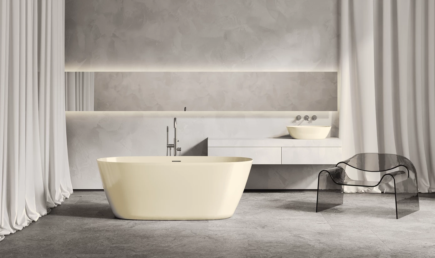 Ванна из искусственного камня Salini Sofia S-stone 165х75 102521M белая матовая, отдельностоящая