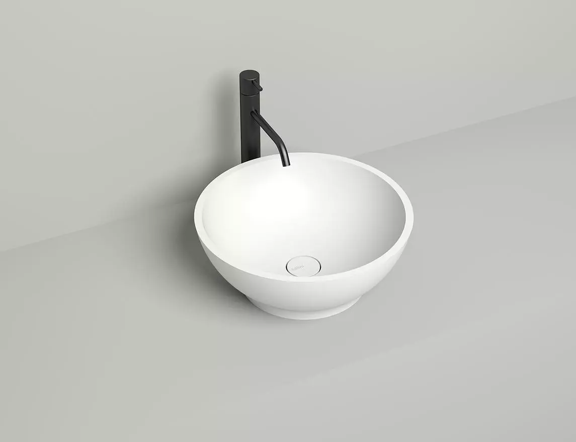 Раковина накладная Salini Gloria 03 S-Stone 42 см 1102203M из искусственного камня, матовая белая