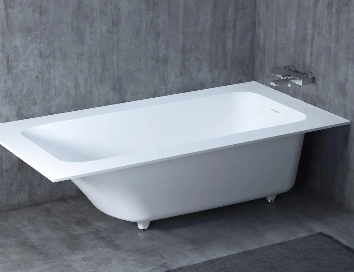 Ванна из искусственного камня Salini Orlanda Plus Kit S-Stone 190x100 102124M белая матовая, встраиваемая