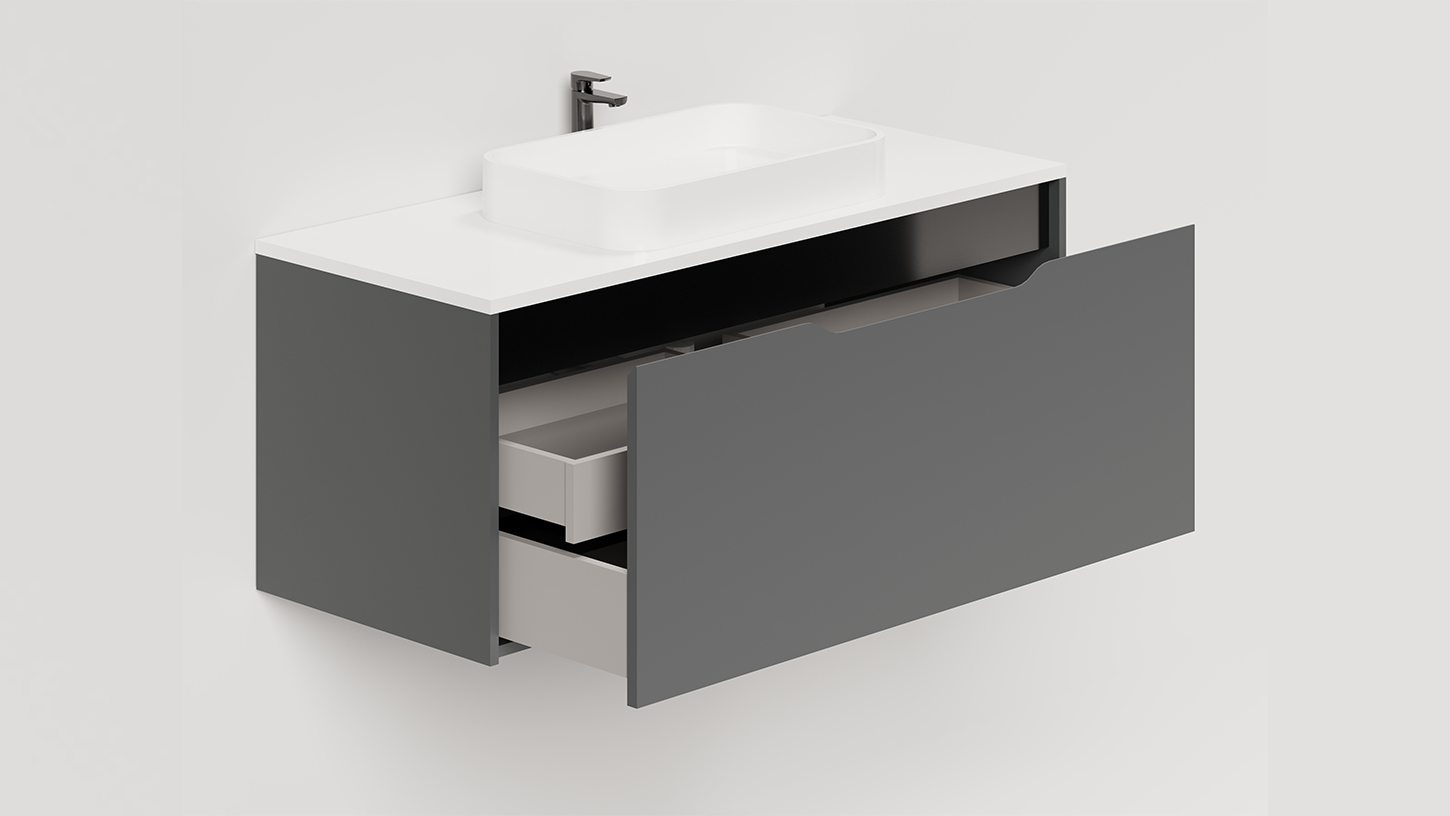 Тумба SMILE 100 Anthracite S1000A