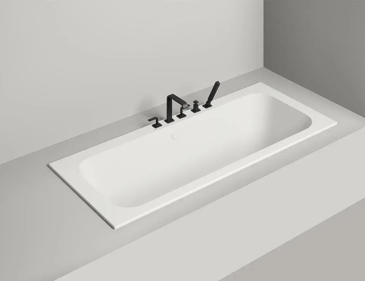 Ванна из искусственного камня Salini Orlanda Plus Kit S-Stone 190x100 102124M белая матовая, встраиваемая