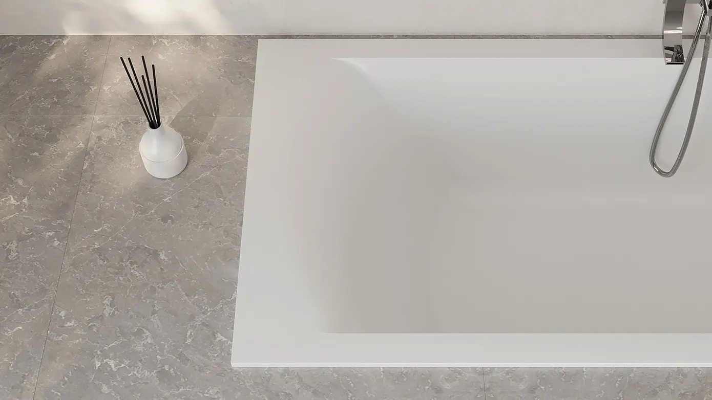Ванна из искусственного камня Salini Cascata 104223M 180x80 S-Stone белая