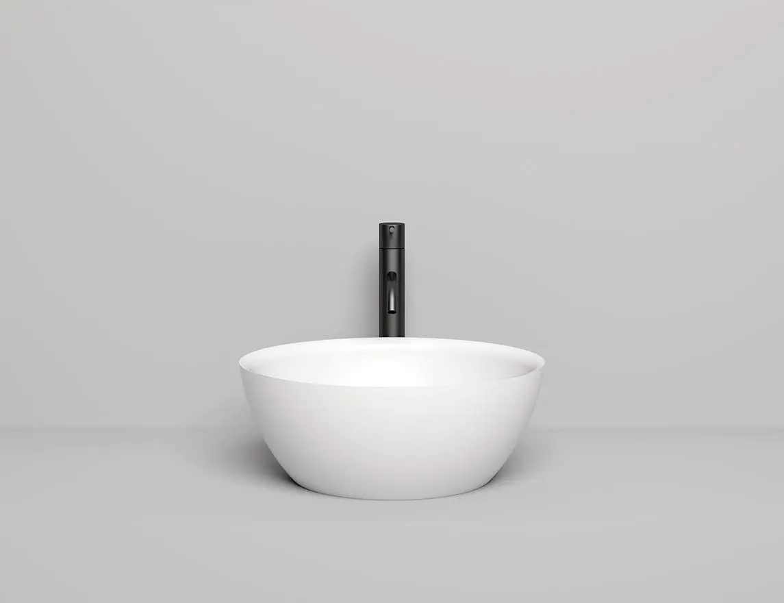 Раковина накладная Salini Alda 02 S-Stone 43 см 1102210M из искусственного камня, матовая белая