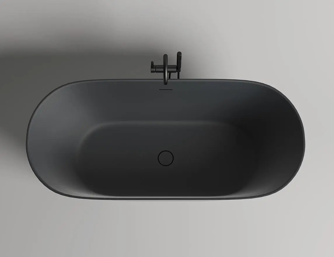 Ванна из искусственного камня Salini Mona S-stone 180x80 102921M белая матовая, отдельностоящая