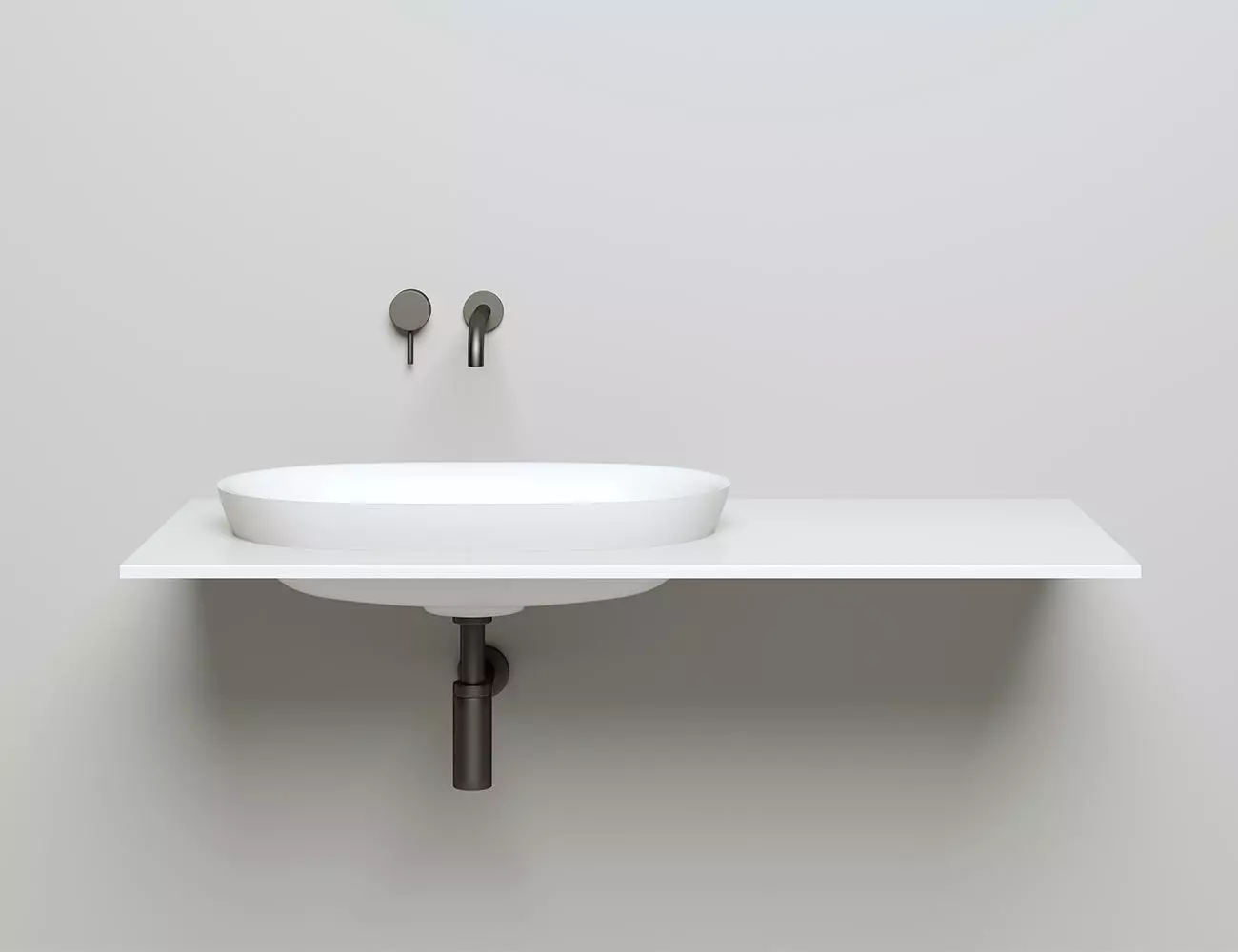 Раковина встраиваемая сверху Salini Marea 01 S-Stone 65 см 1802201M из искусственного камня, матовая белая