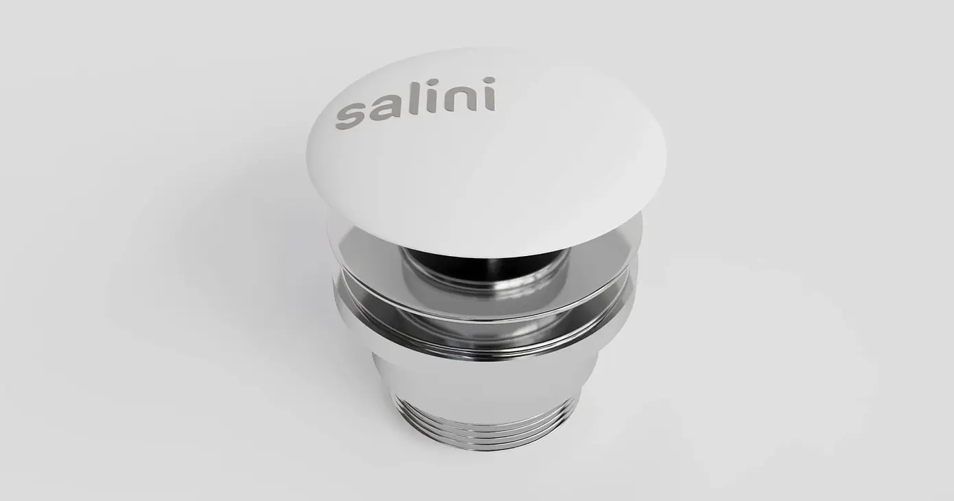 Донный клапан Salini для раковины S-Stone 164301M белый матовый