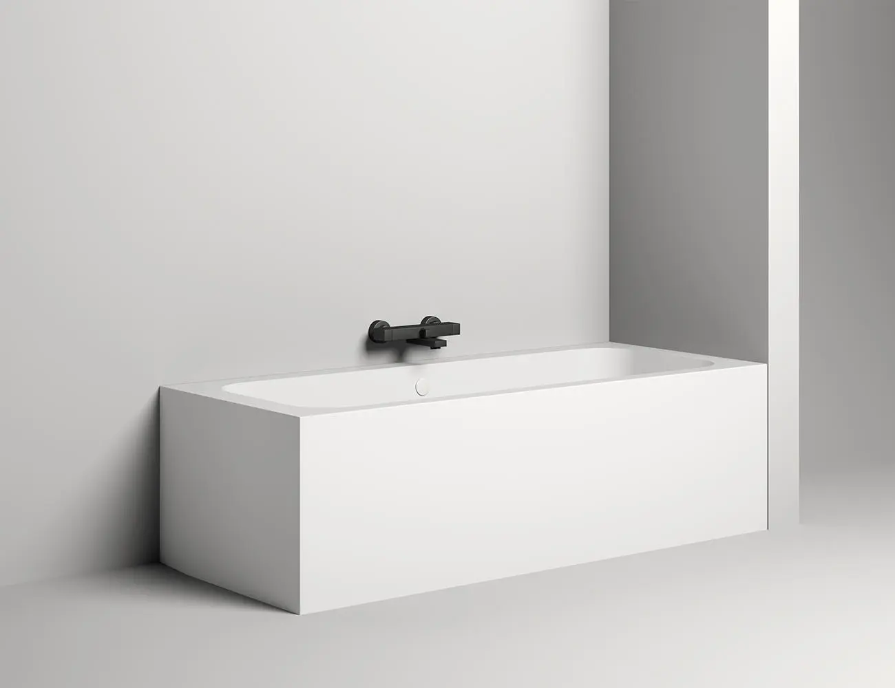 Ванна из искусственного камня Salini Orlanda Axis S-Stone 180х80 103222M белая матовая, встраиваемая