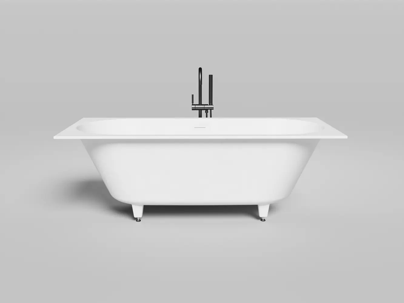 Ванна из искусственного камня Salini Ornella Axis Kit 170x75 103523M S-Stone белая матовая