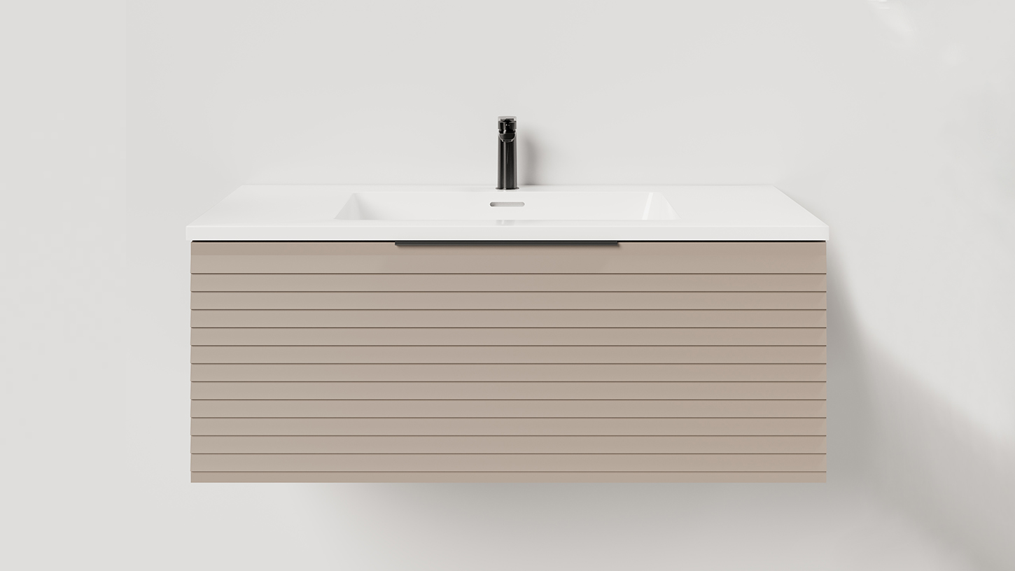 Тумба подвесная TOUCH 80х50х32 см, матовая эмаль Taupe T800H1T