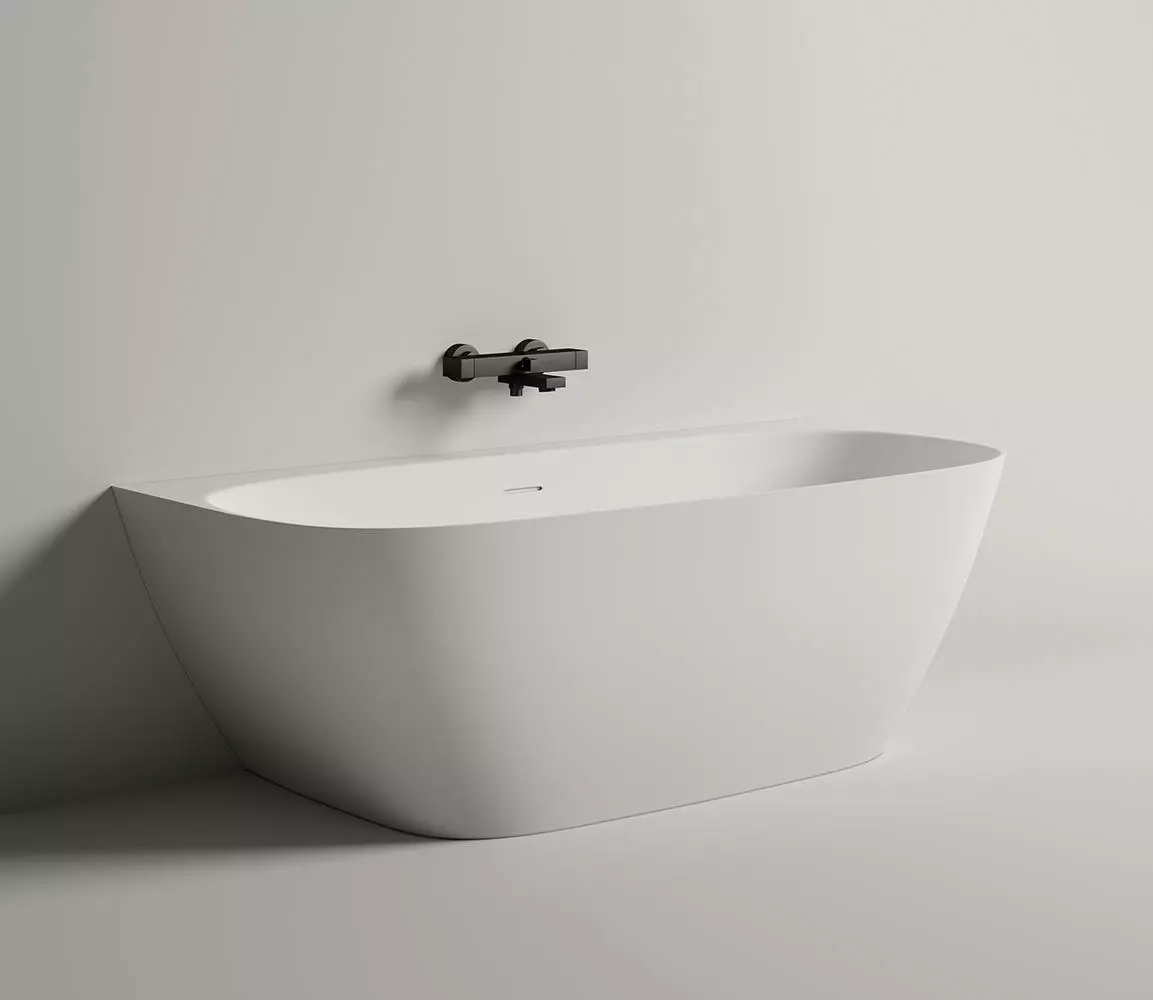 Ванна из искусственного камня Salini Sofia Wall S-Stone 170x80 102522M белая матовая, пристенная