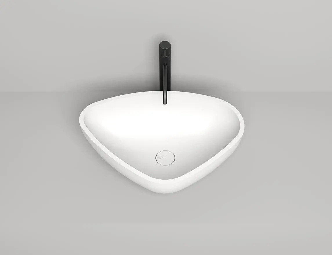 Раковина накладная Salini Gloria 06 S-Stone 56 см 1102206M из искусственного камня, матовая белая