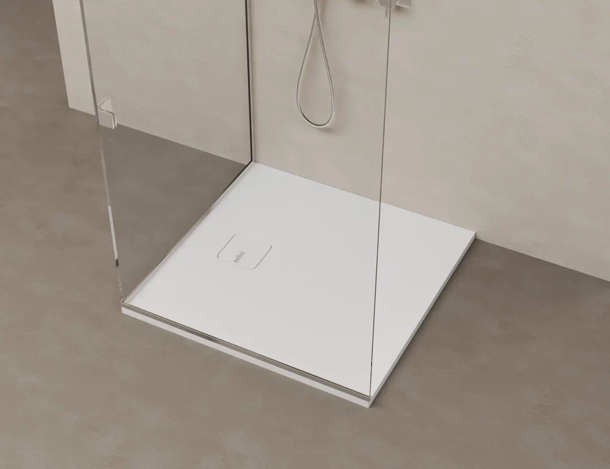 Душевой поддон Salini Oasi S-Stone 90x90 120321M из искусственного камня, белый матовый
