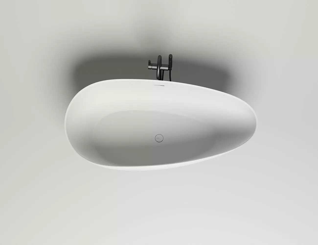 Ванна из литьевого мрамора Salini Paola In S-Sense 160х77 101611G белая глянцевая, отдельностоящая