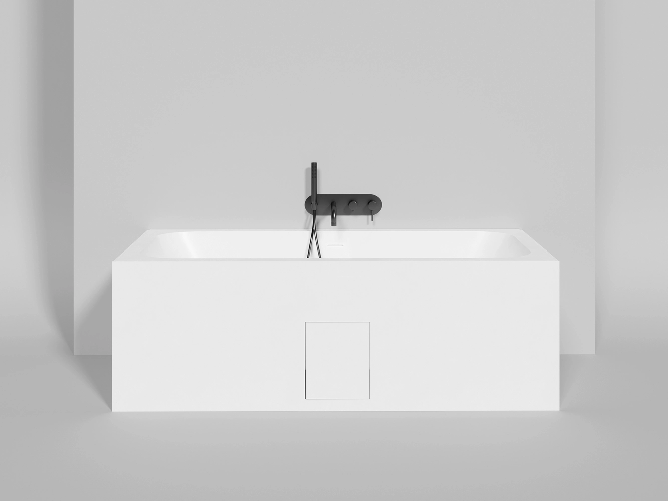 Ванна из литьевого мрамора Salini Orlanda Axis Kit 170x75 103313G S-Sense белая глянцевая