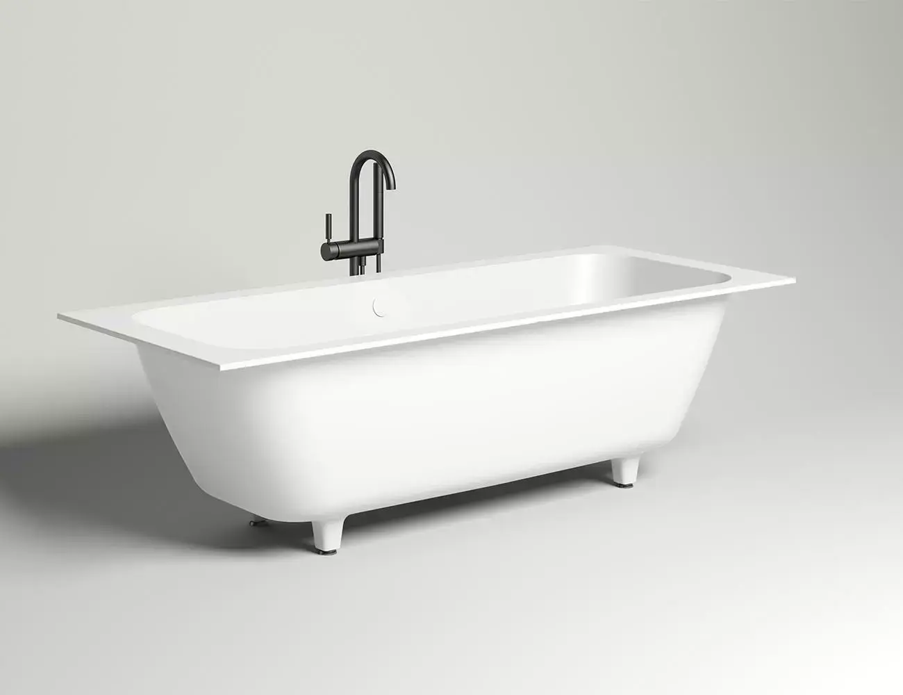 Ванна из искусственного камня Salini Orlanda Axis S-stone 191х80 103221M белая матовая, встраиваемая