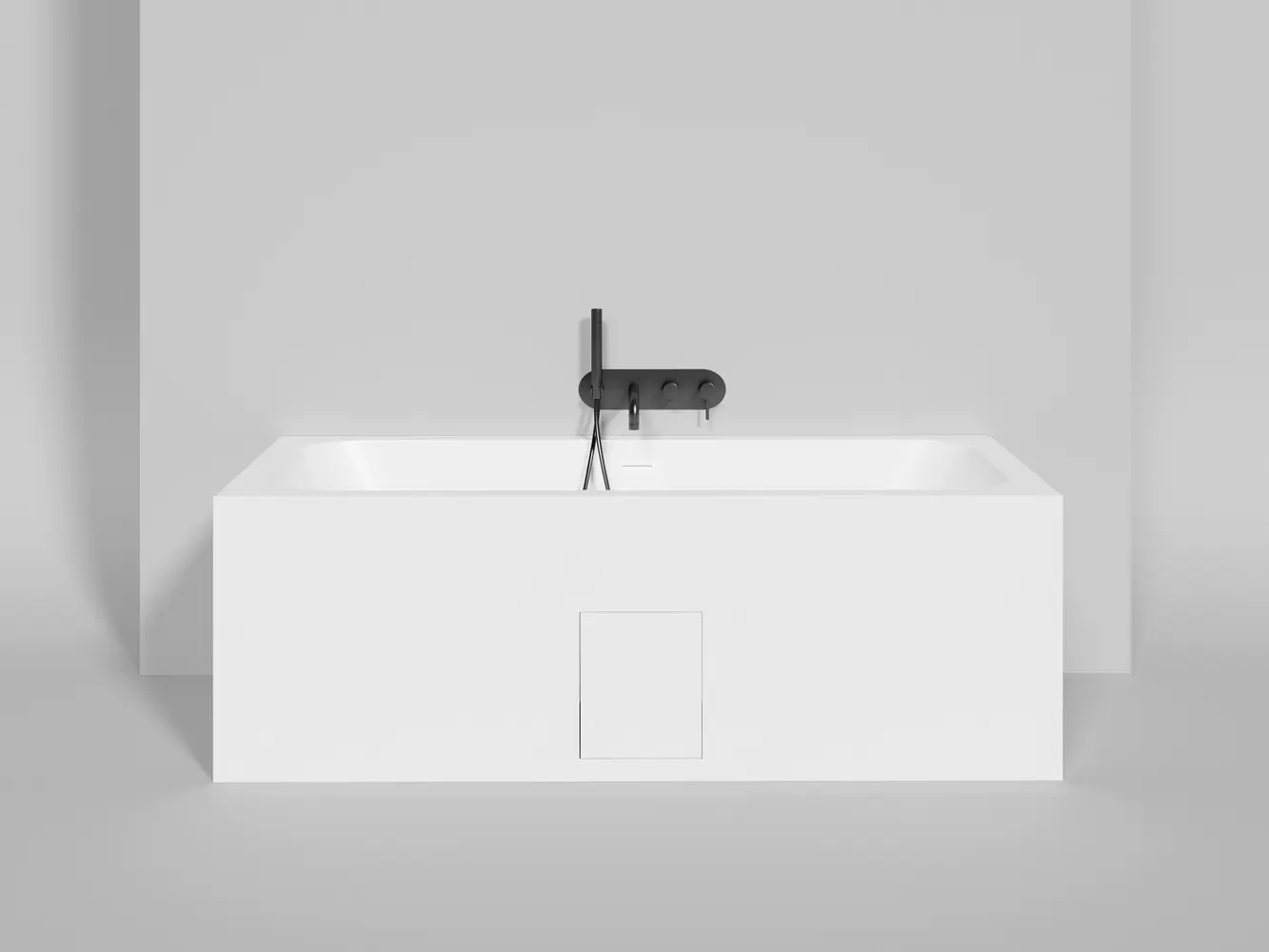 Ванна из искусственного камня Salini Orlanda Axis Kit 170x75 103323M S-Stone белая матовая