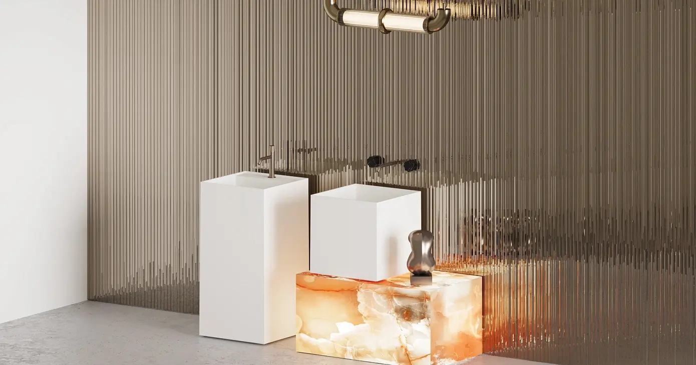 Раковина напольная Salini Armonia Square Top 01 S-Sense130511TG белая глянцевая, без отверстия под смеситель