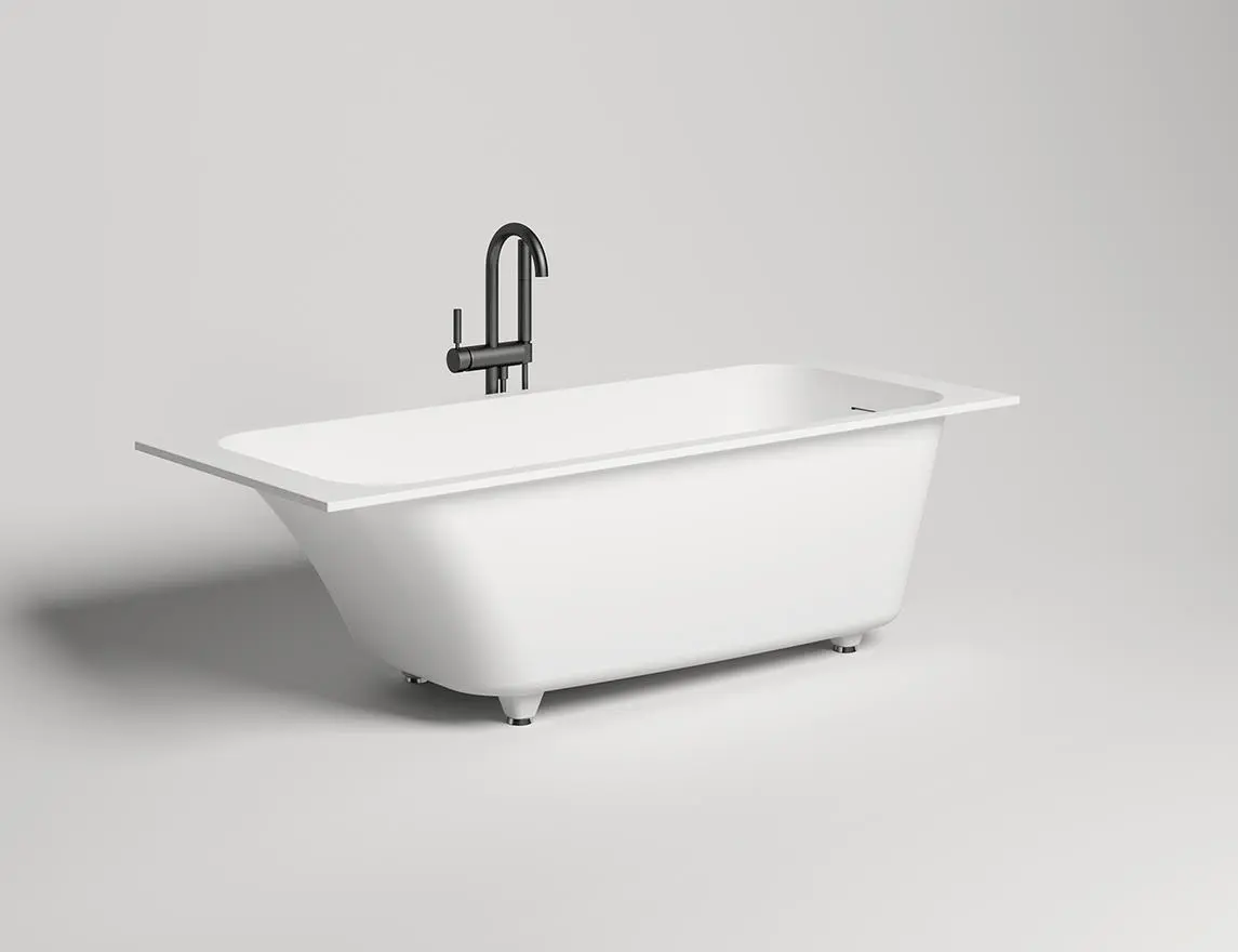 Ванна из искусственного камня Salini Orlanda Kit S-stone 160x70 102125M белая матовая, встраиваемая