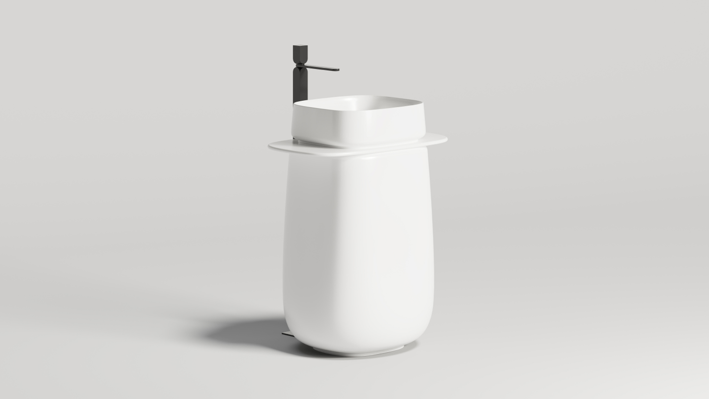 Напольная раковина S-Sense ORIENTE TOTEM Матовая 1303101M