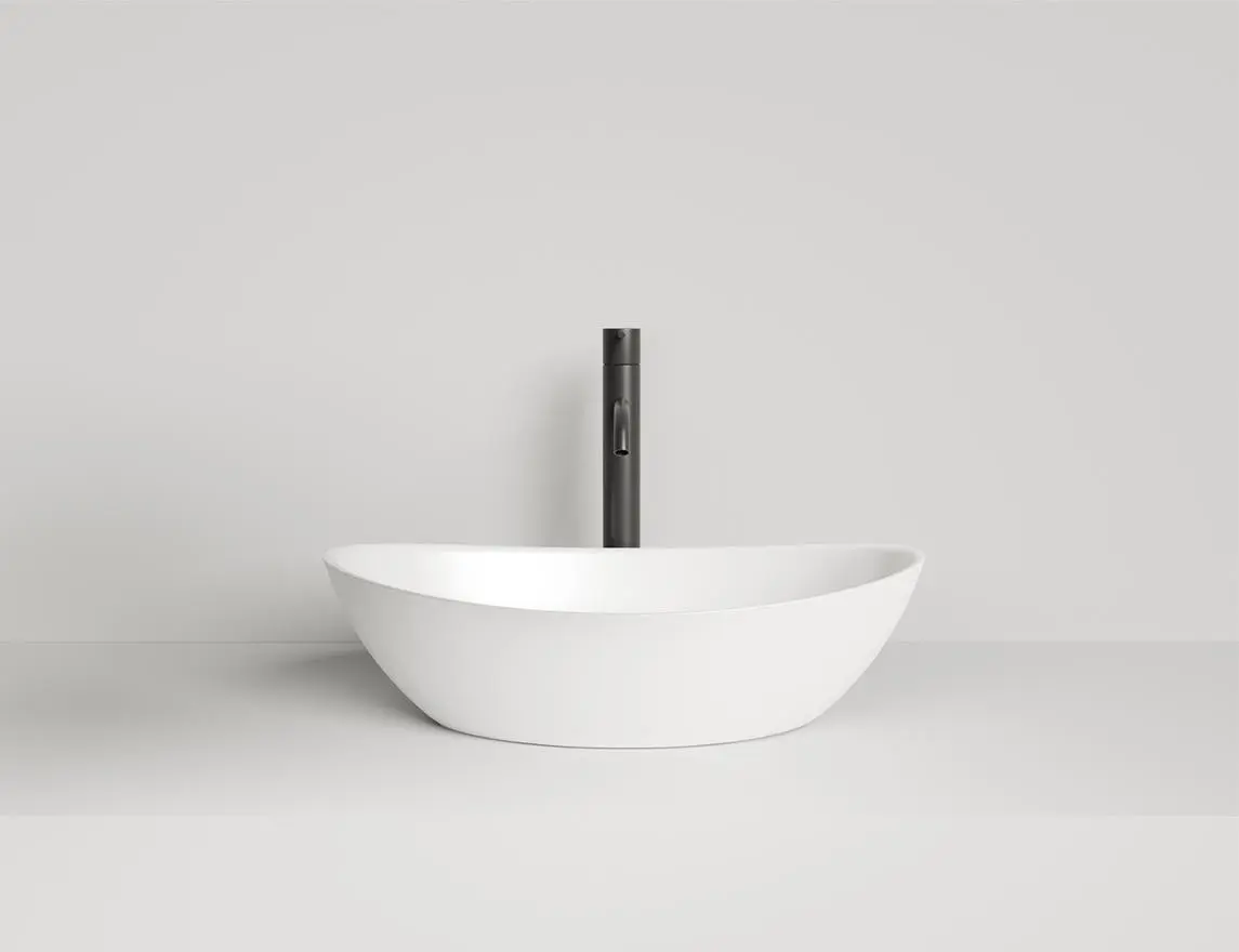 Раковина накладная Salini Noemi S-Stone 56 см 1101203SM из искусственного камня, матовая белая