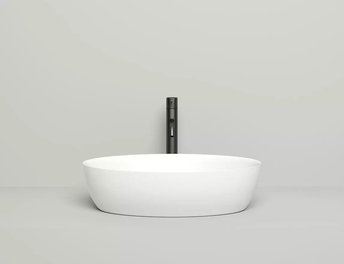 Раковина накладная Salini Alda 01 S-Stone 58 см 110621M из искусственного камня, матовая белая