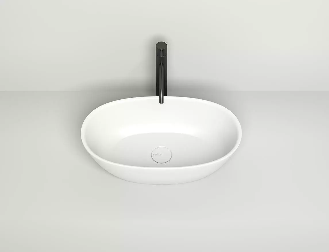 Раковина накладная Salini Sofia S-Stone 56 см 1101206SM из искусственного камня, матовая белая