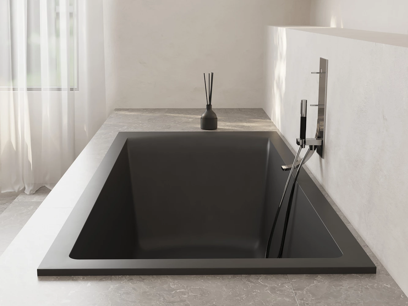 Ванна из искусственного камня Salini Cascata 104113G 170x75 S-Sense белая