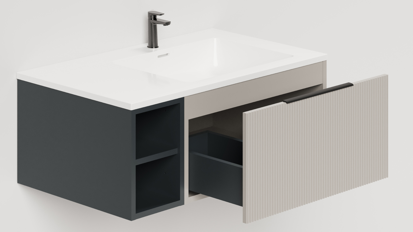 Модуль открытый подвесной TOUCH 20Х50Х32 матовая эмаль Anthracite T200O1A