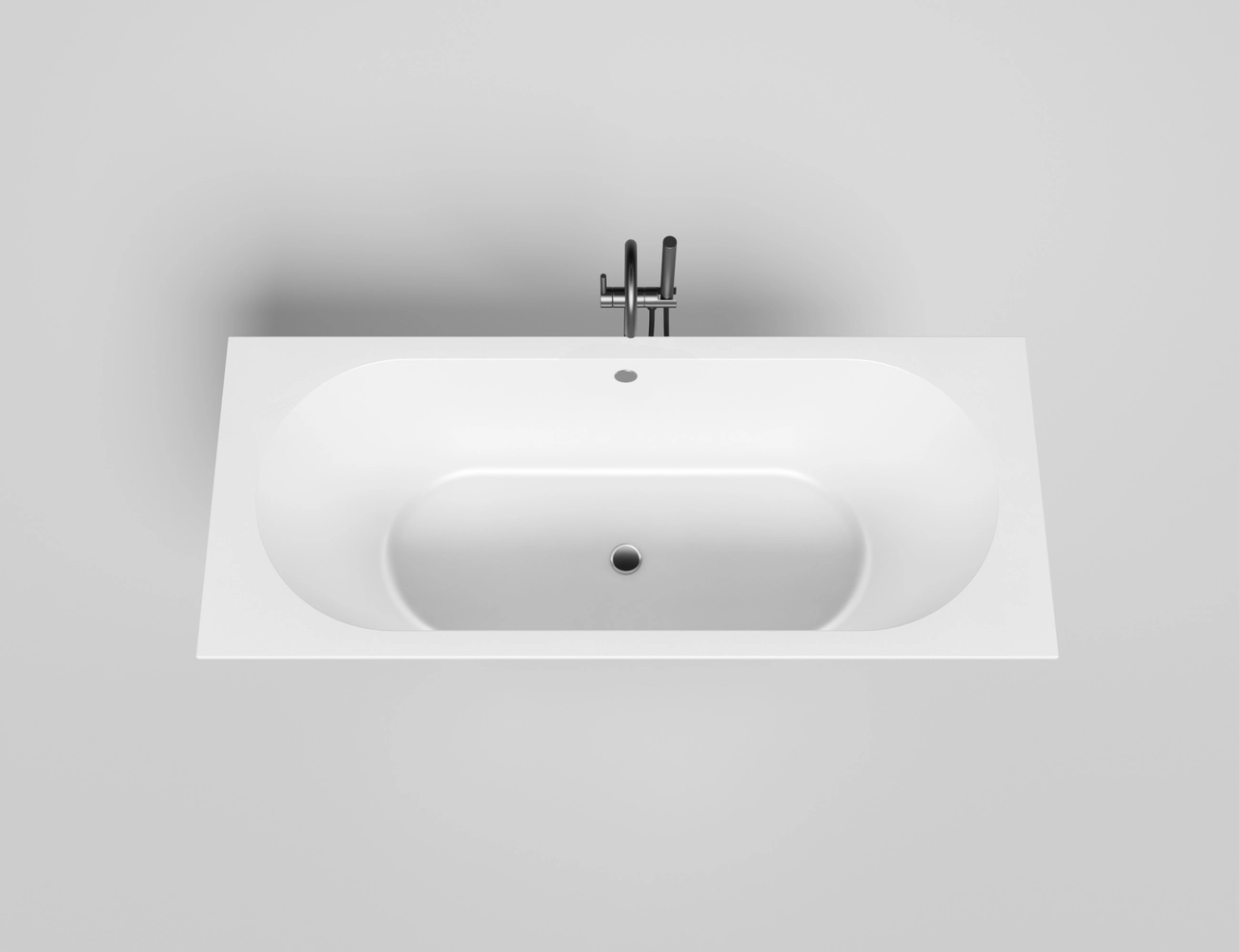 Ванна из литьевого мрамора Salini Ornella Axis 170x70 104613M S-Sense белая матовая