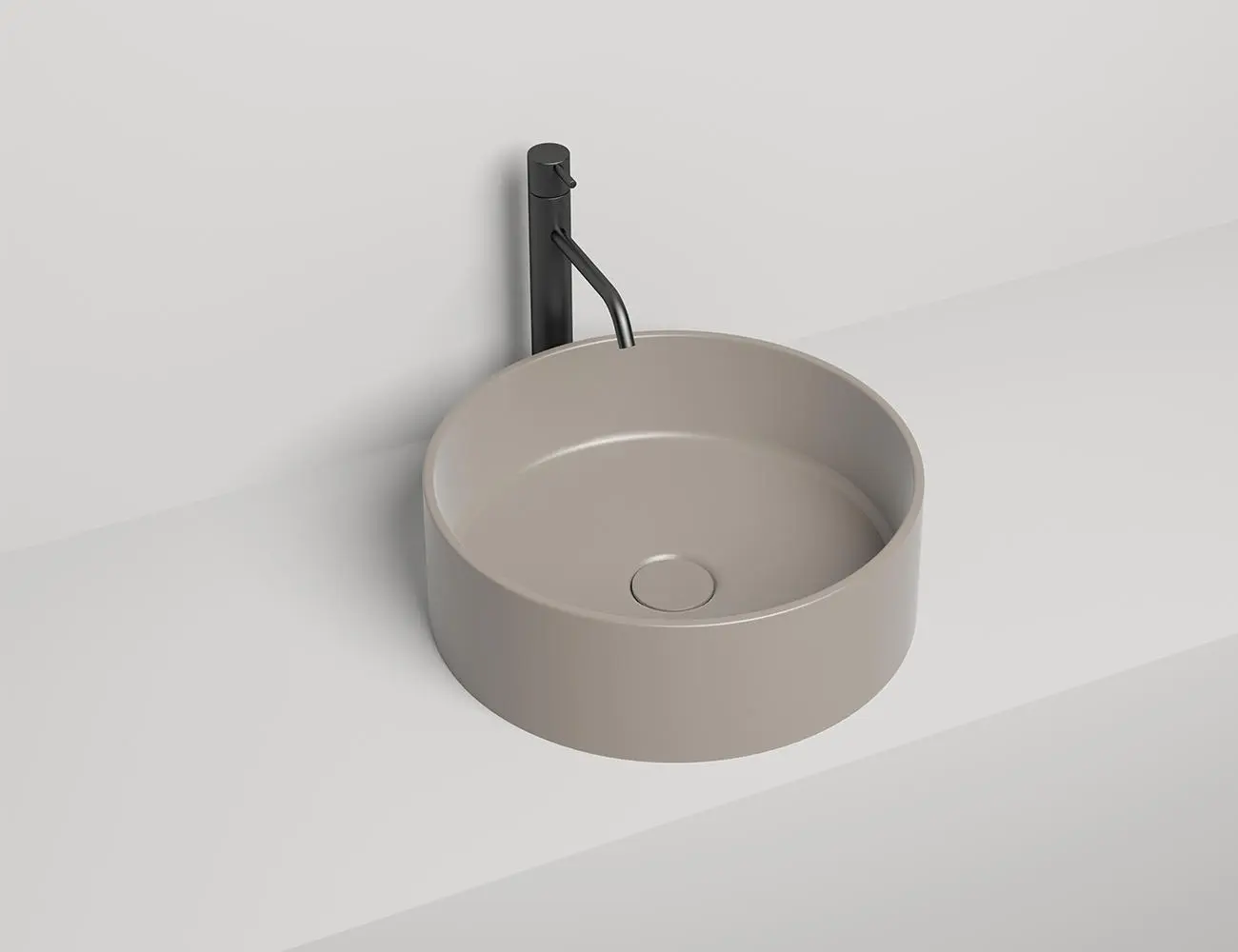 Раковина накладная Salini Armonia 02 S-Sense 45 см 130112G из литьевого мрамора, белая глянцевая