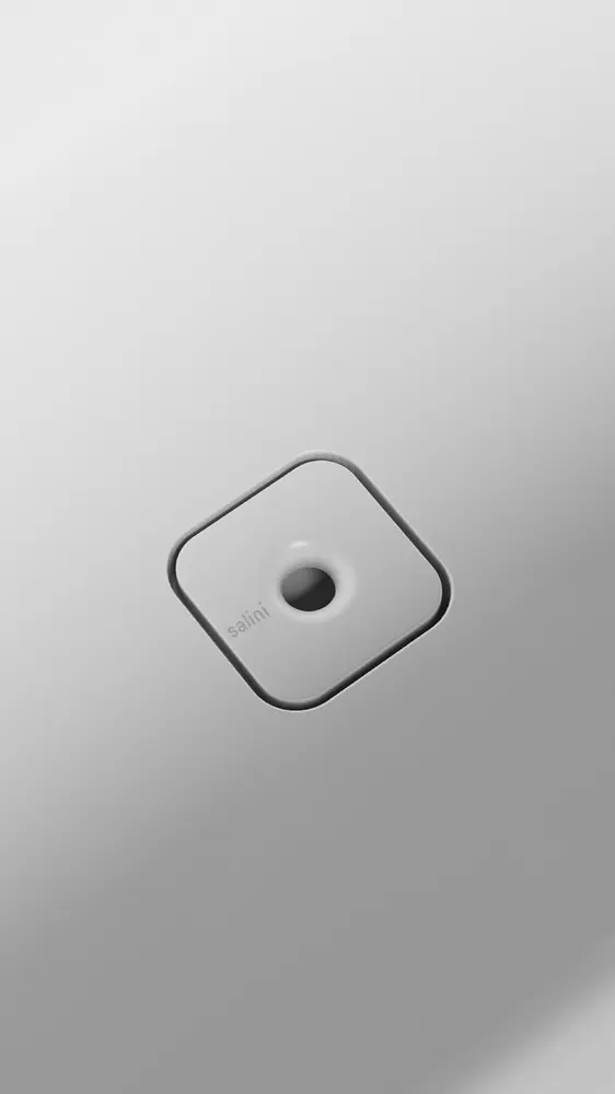 Ванна из литьевого мрамора Salini Perla S-Sense 170x80 1049101G отдельностоящая, белая глянцевая