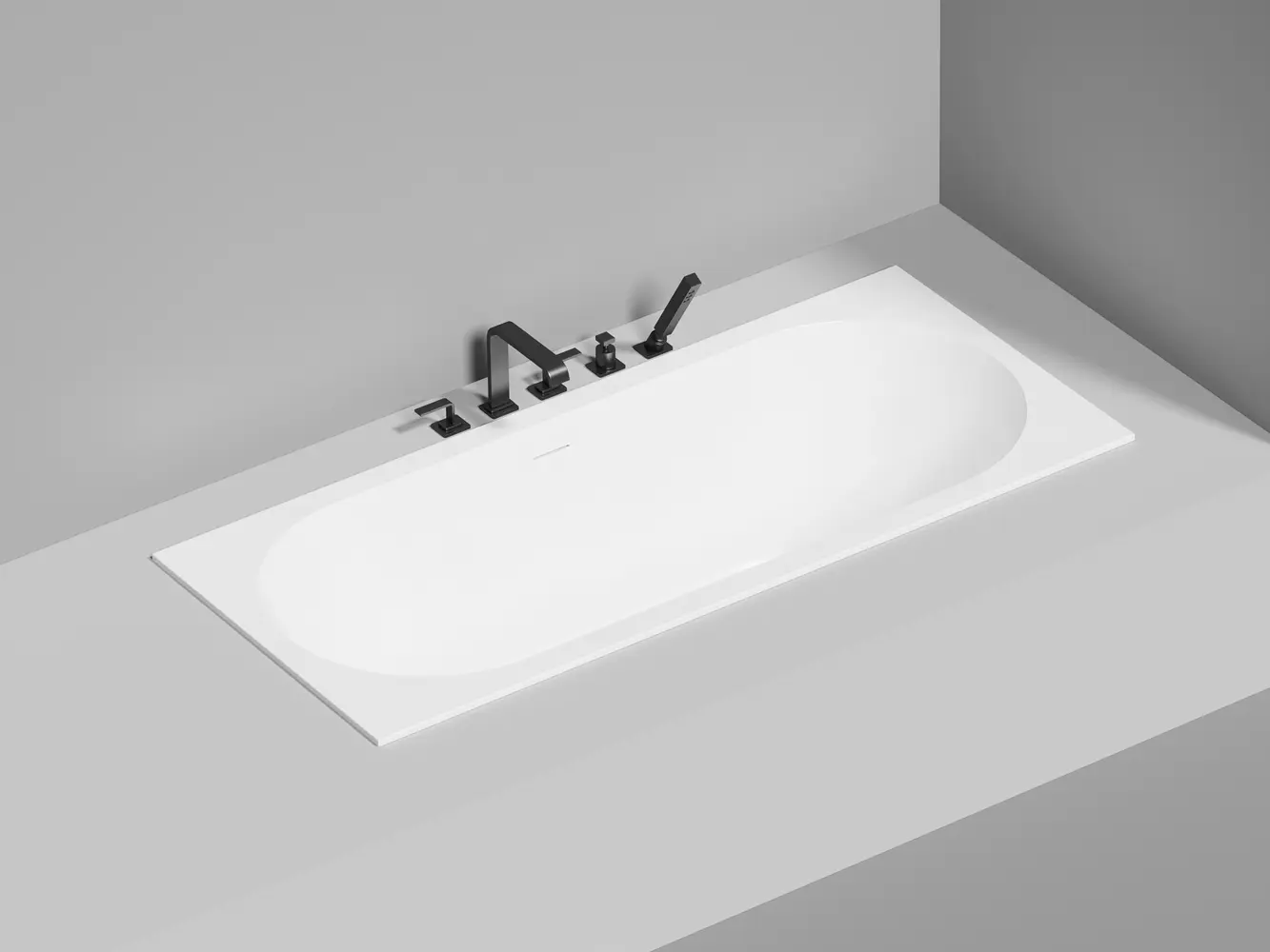 Ванна из искусственного камня Salini Ornella Axis Kit 170x75 103523M S-Stone белая матовая