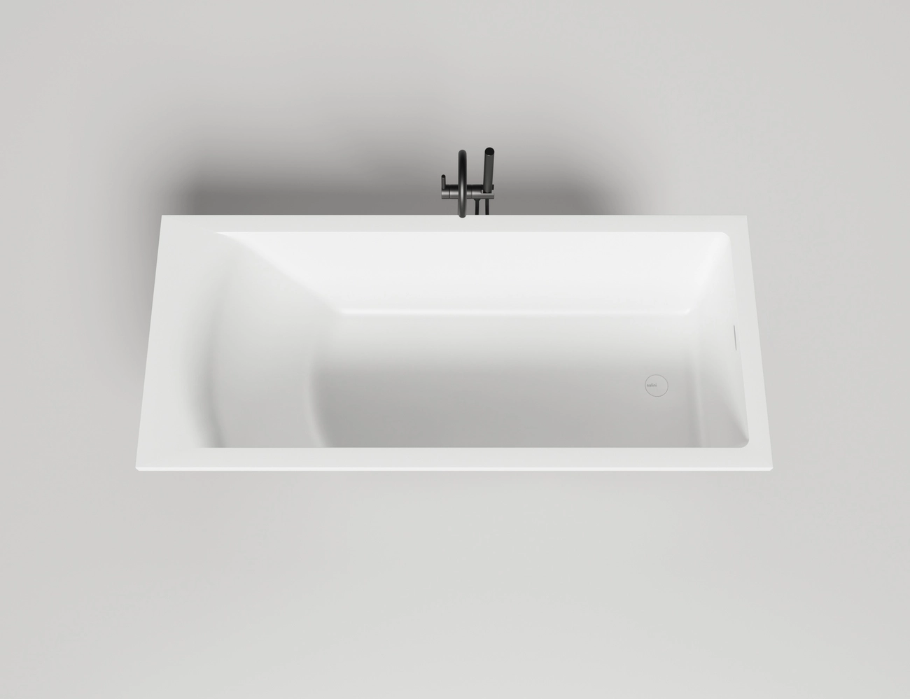 Ванна из искусственного камня Salini Cascata 104513G 180x80 S-Sense белая