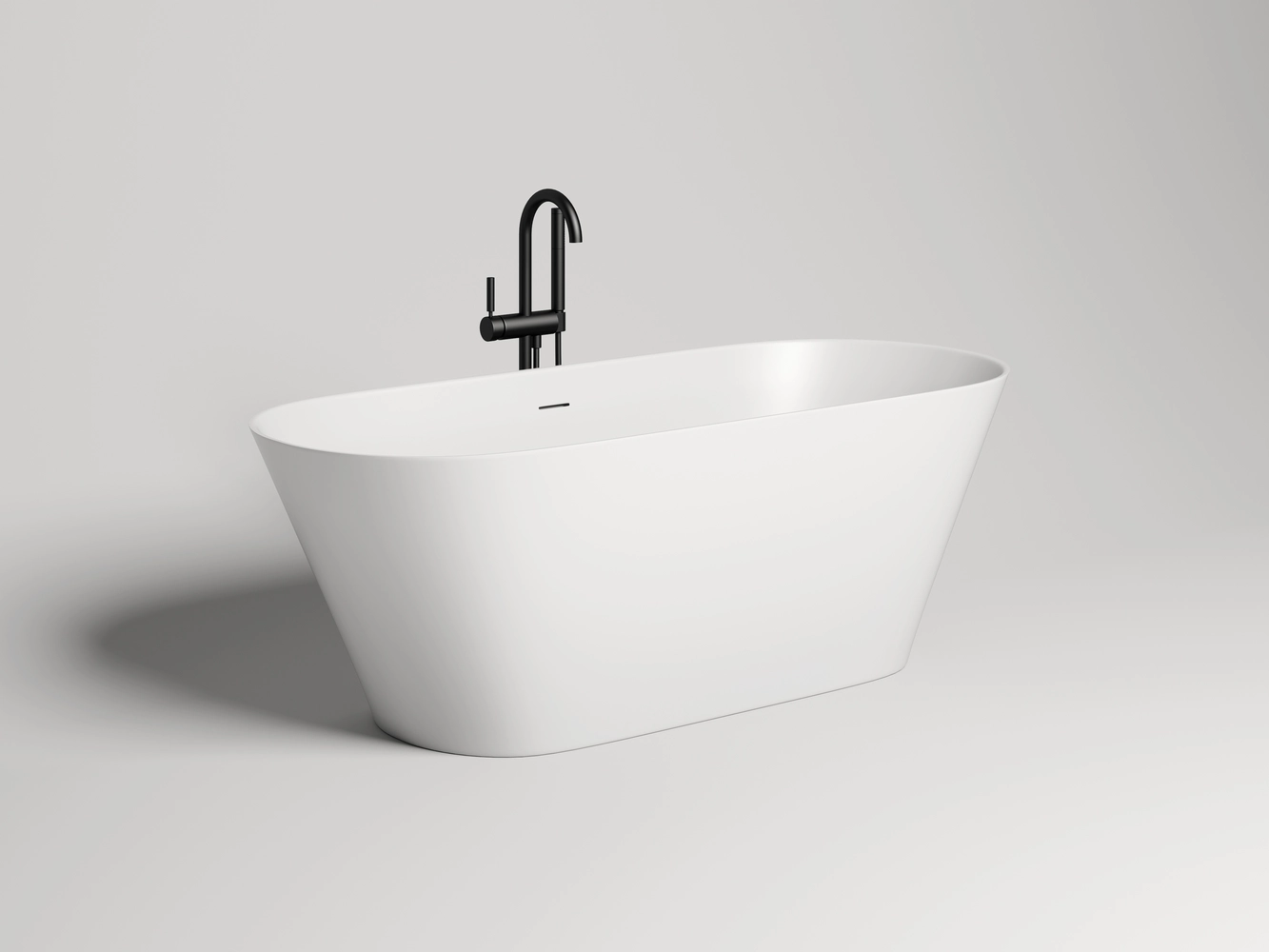 Ванна из искусственного камня Salini Mona S-Stone 170x72 102922M белая матовая, отдельностоящая