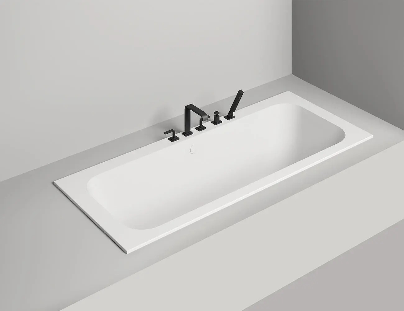 Ванна из искусственного камня Salini Orlanda Axis S-Stone 180х80 103222M белая матовая, встраиваемая