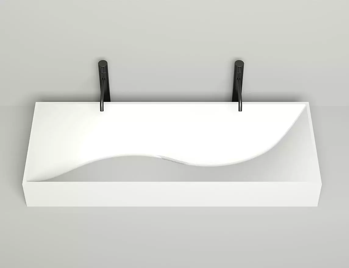 Раковина накладная Salini Sonata S-Stone 120 см 1401201M из искусственного камня, матовая белая