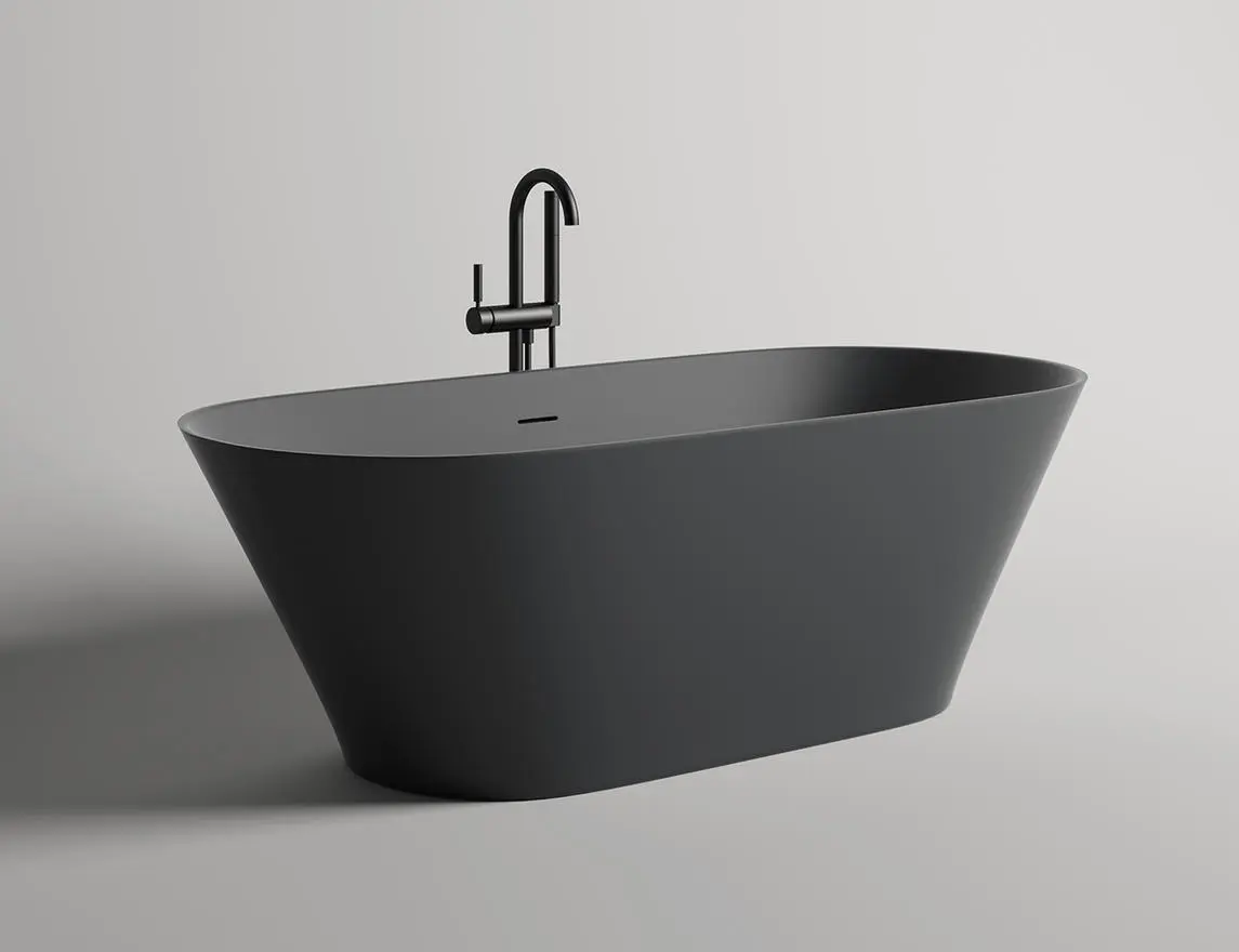 Ванна из искусственного камня Salini Mona S-stone 180x80 102921M белая матовая, отдельностоящая