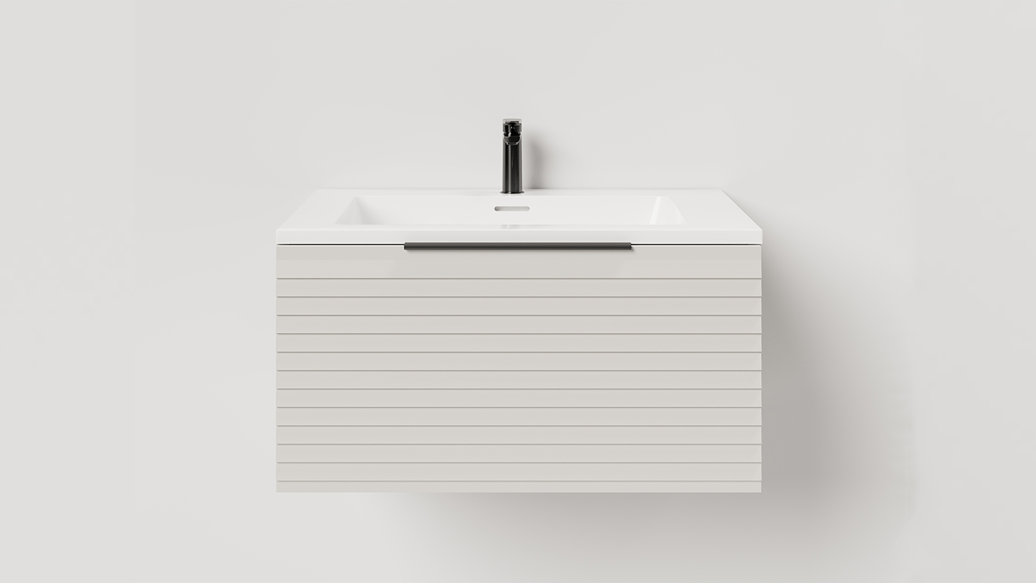 Тумба подвесная TOUCH 60х50х32 см, матовая эмаль Сreamy T600H1C