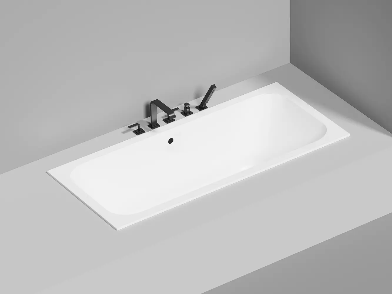 Ванна из литьевого мрамора Salini Orlanda Axis 170x75 103213G S-Sense белая глянцевая