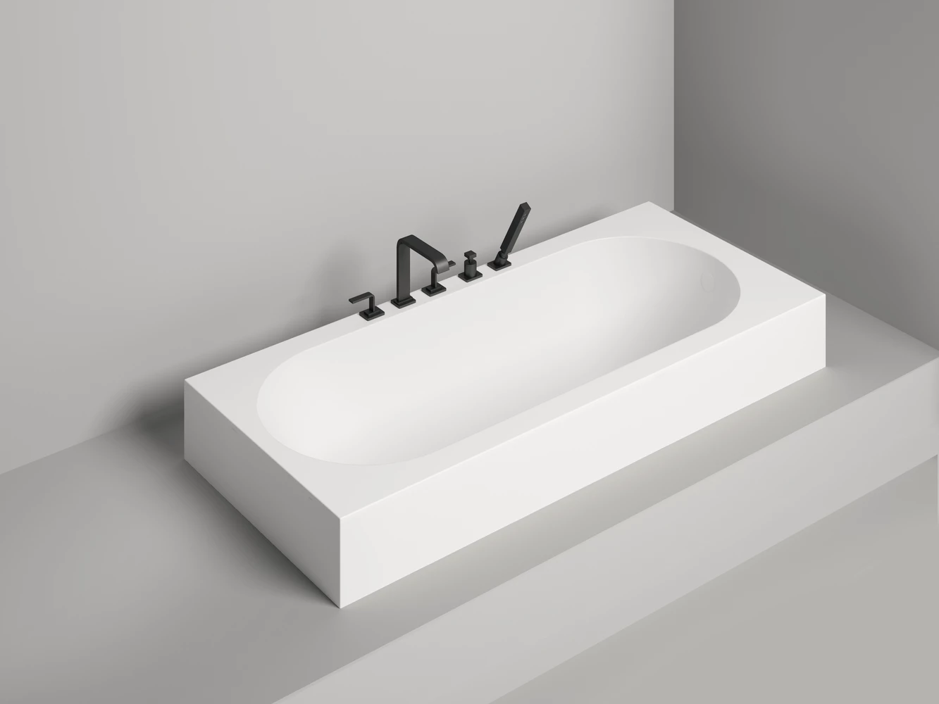 Ванна из литьевого мрамора Salini Ornella S-sense 170х70 102313G белая глянцевая, встраиваемая