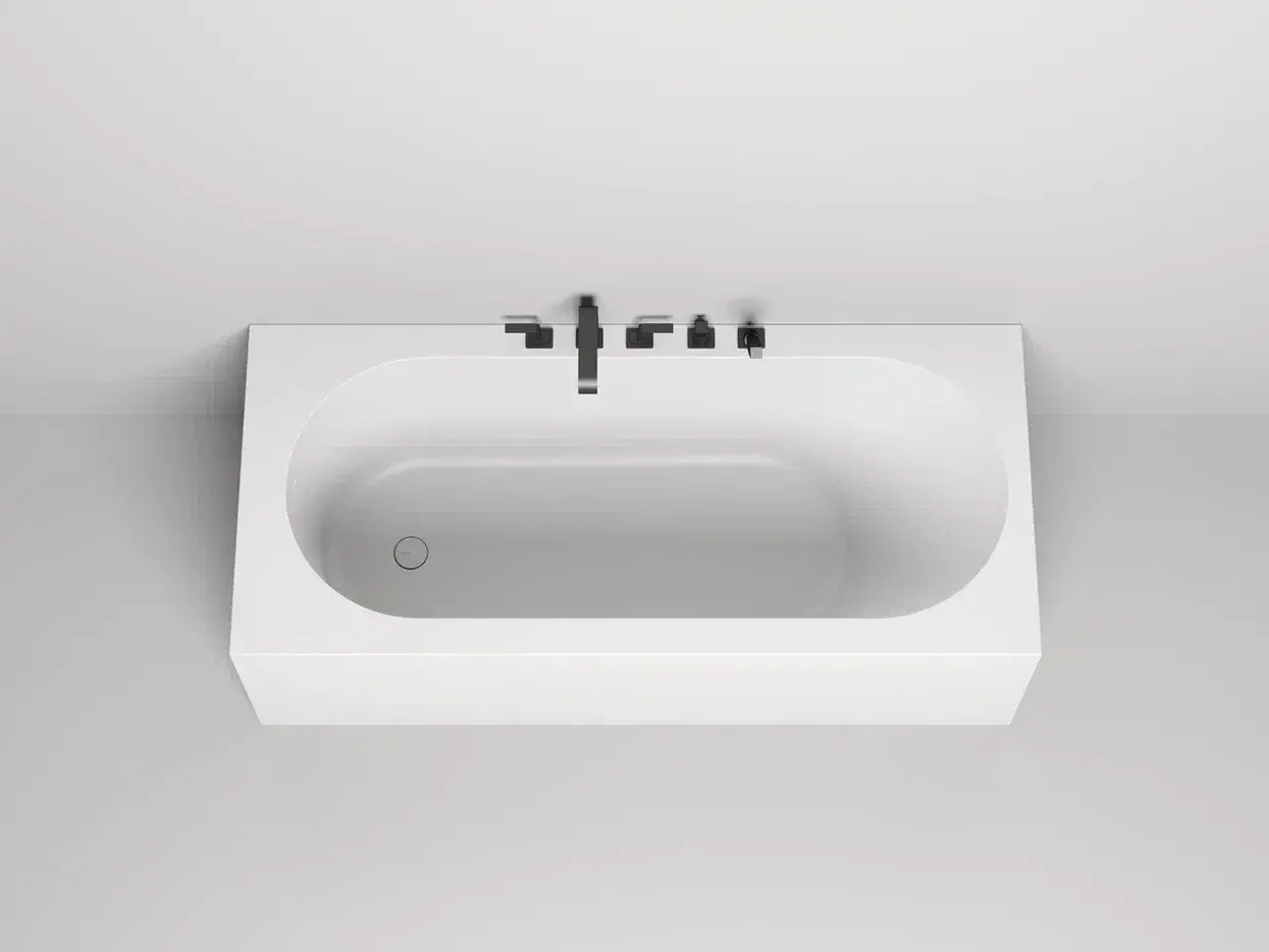 Ванна из искусственного камня Salini Fabia S-Sense 180x80 102612G, глянцевая, пристенная