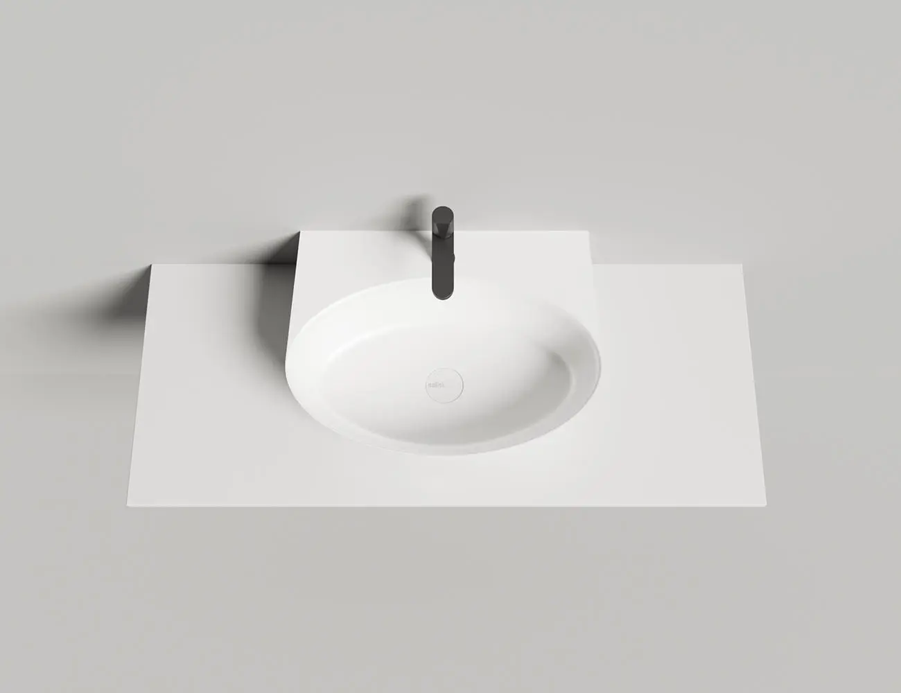 Раковина подвесная Salini Alda Wall 02 S-Stone 58 см 140322M из искусственного камня, белая матовая
