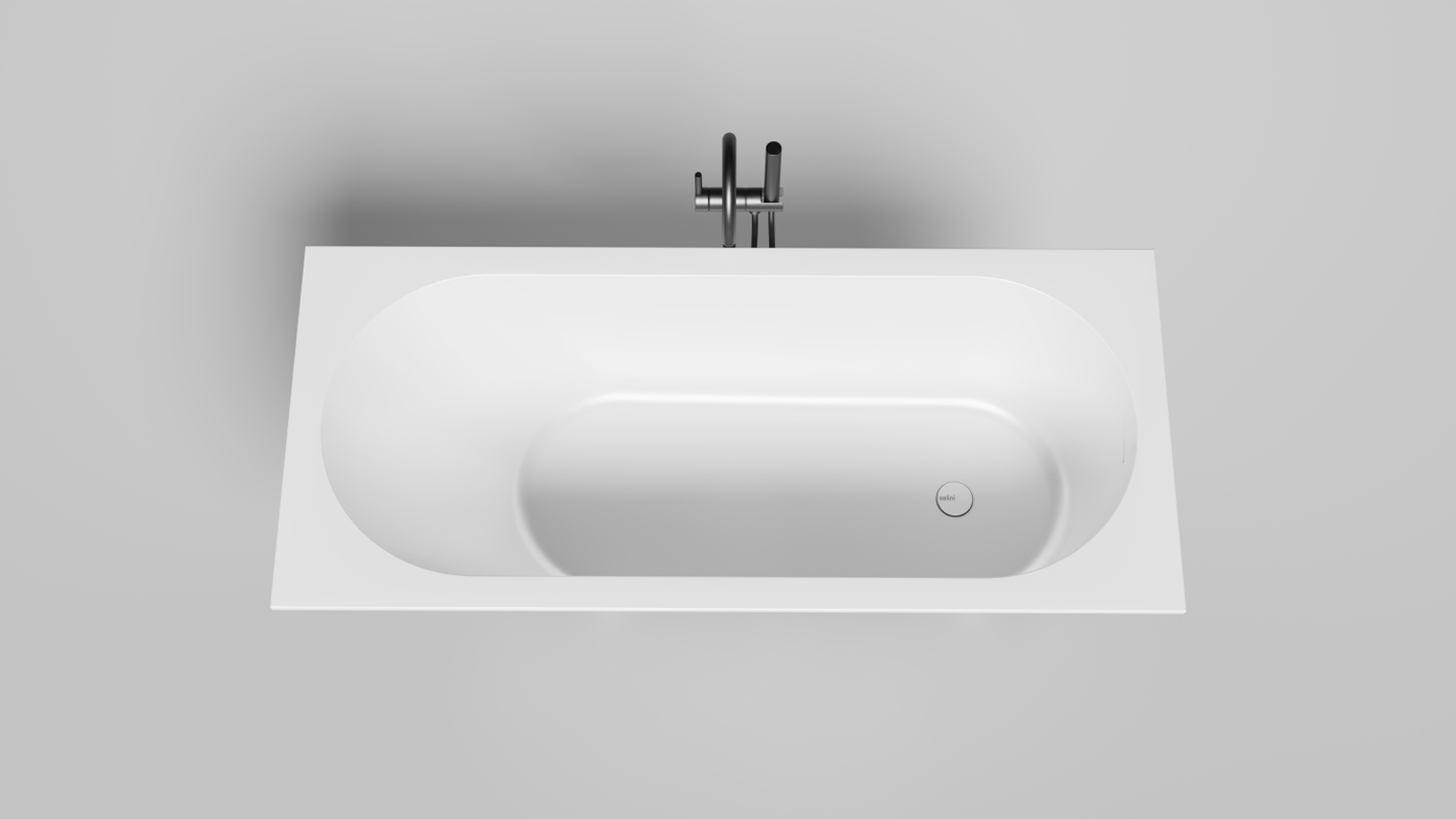 Ванна из искусственного камня Salini Ornella Kit S-Stone 160х70 102426M белая матовая, встраиваемая