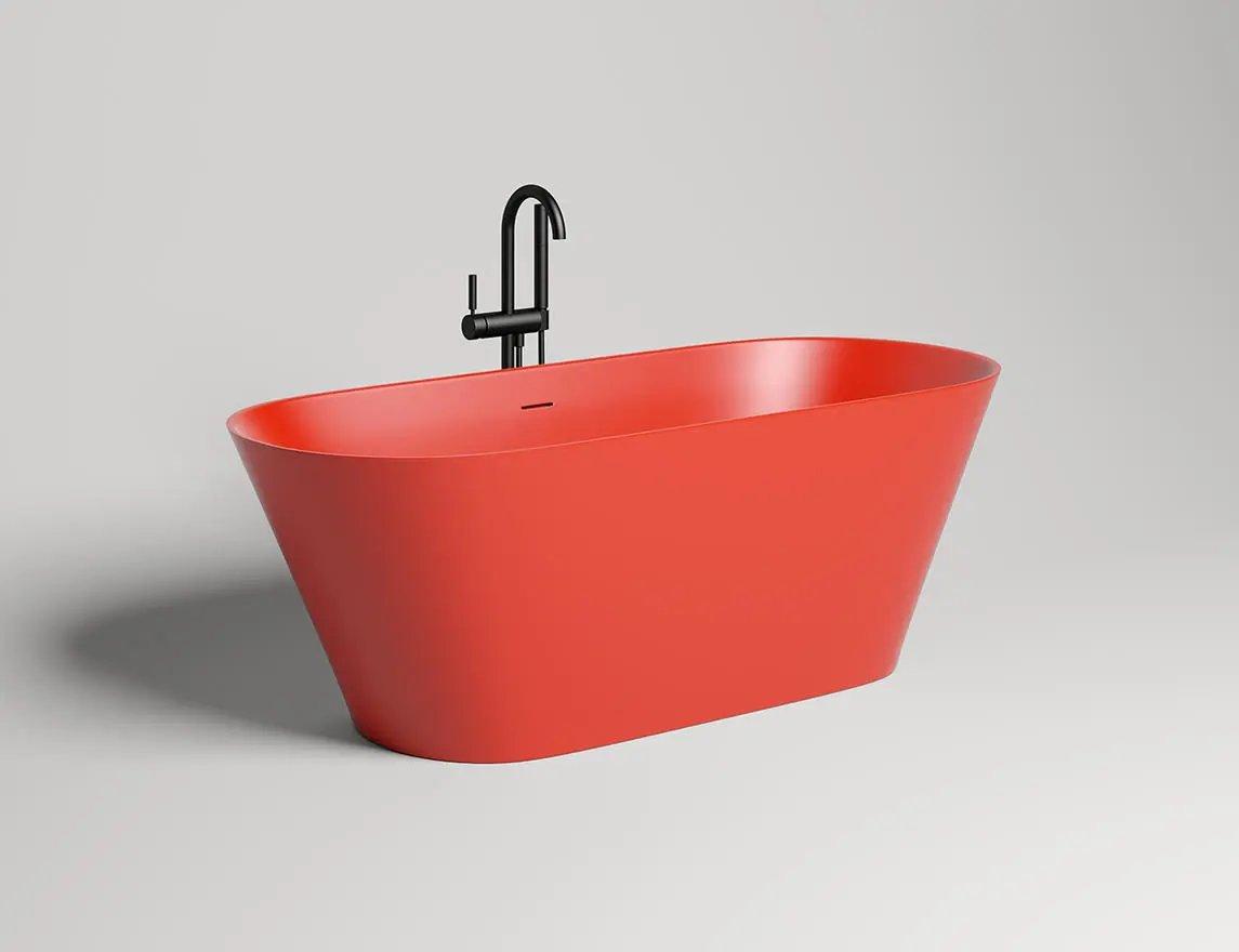 Ванна из искусственного камня Salini Mona S-Stone 170x72 102922M белая матовая, отдельностоящая