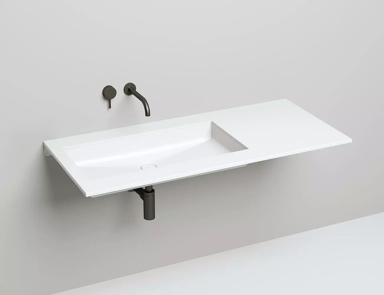 Раковина встраиваемая снизу Salini Marea 10 S-Stone 75 см 1802210M из искусственного камня, белая матовая