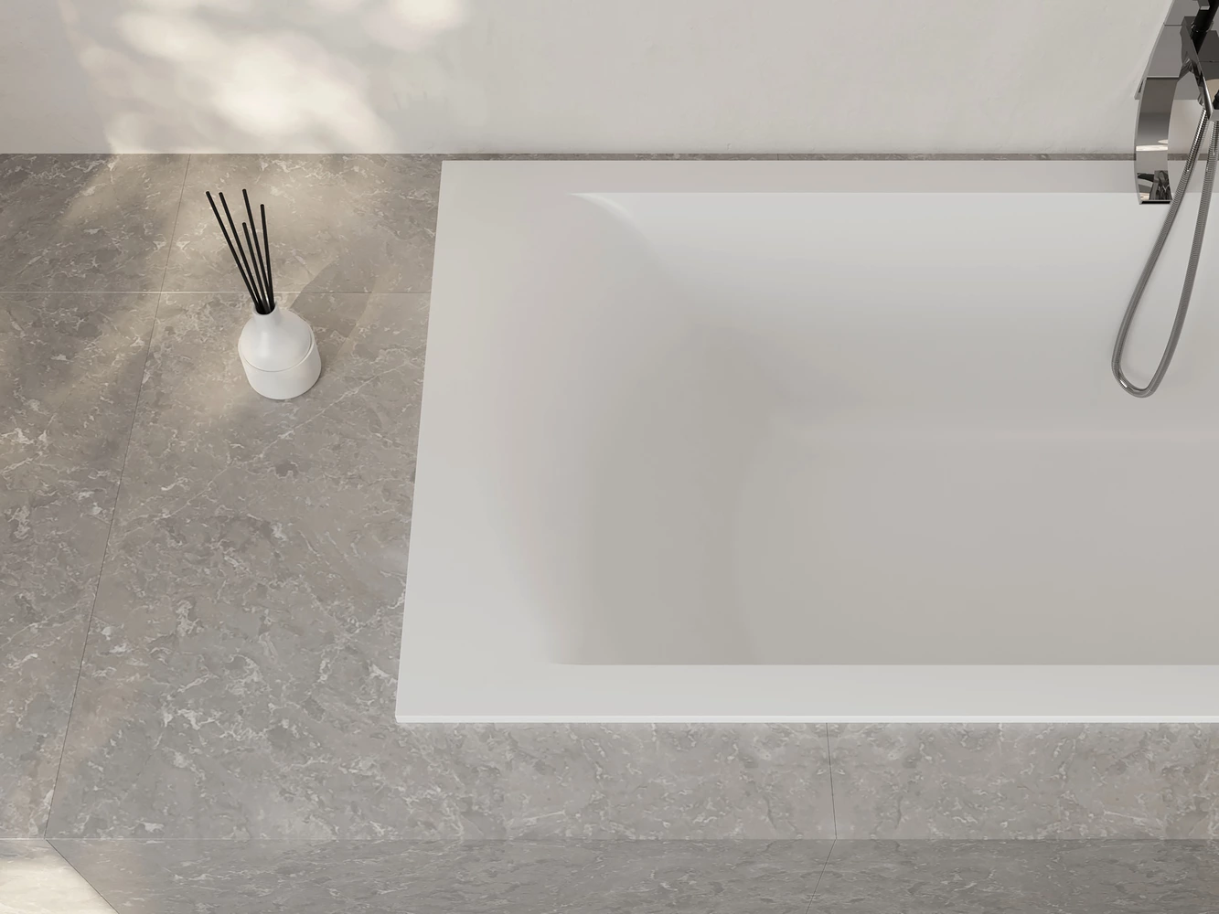Ванна из искусственного камня Salini Cascata 104113G 170x75 S-Sense белая