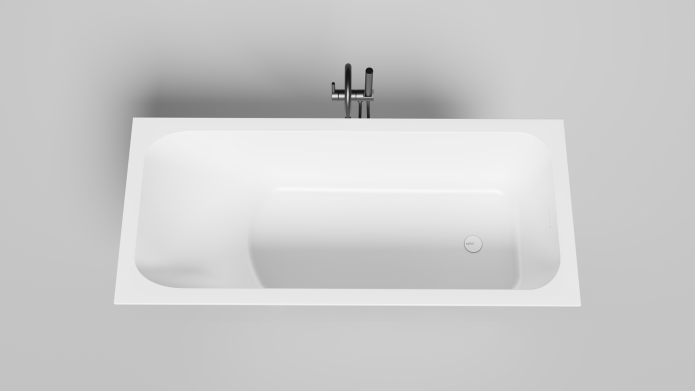 Ванна из искусственного камня Salini Orlanda Kit S-Stone 170х75 102127M белая матовая, встраиваемая