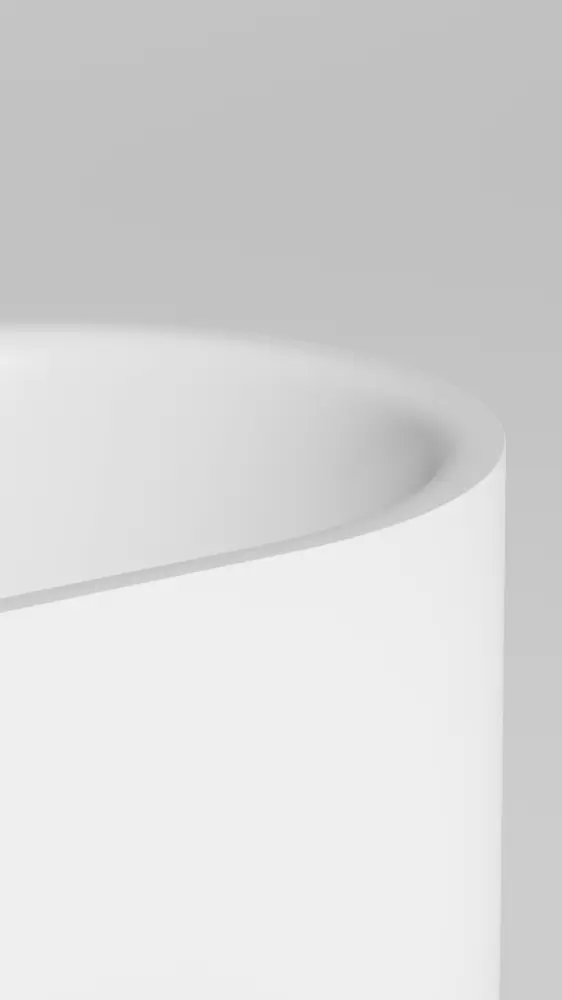 Ванна из литьевого мрамора Salini Perla S-Sense 170x80 1049101G отдельностоящая, белая глянцевая