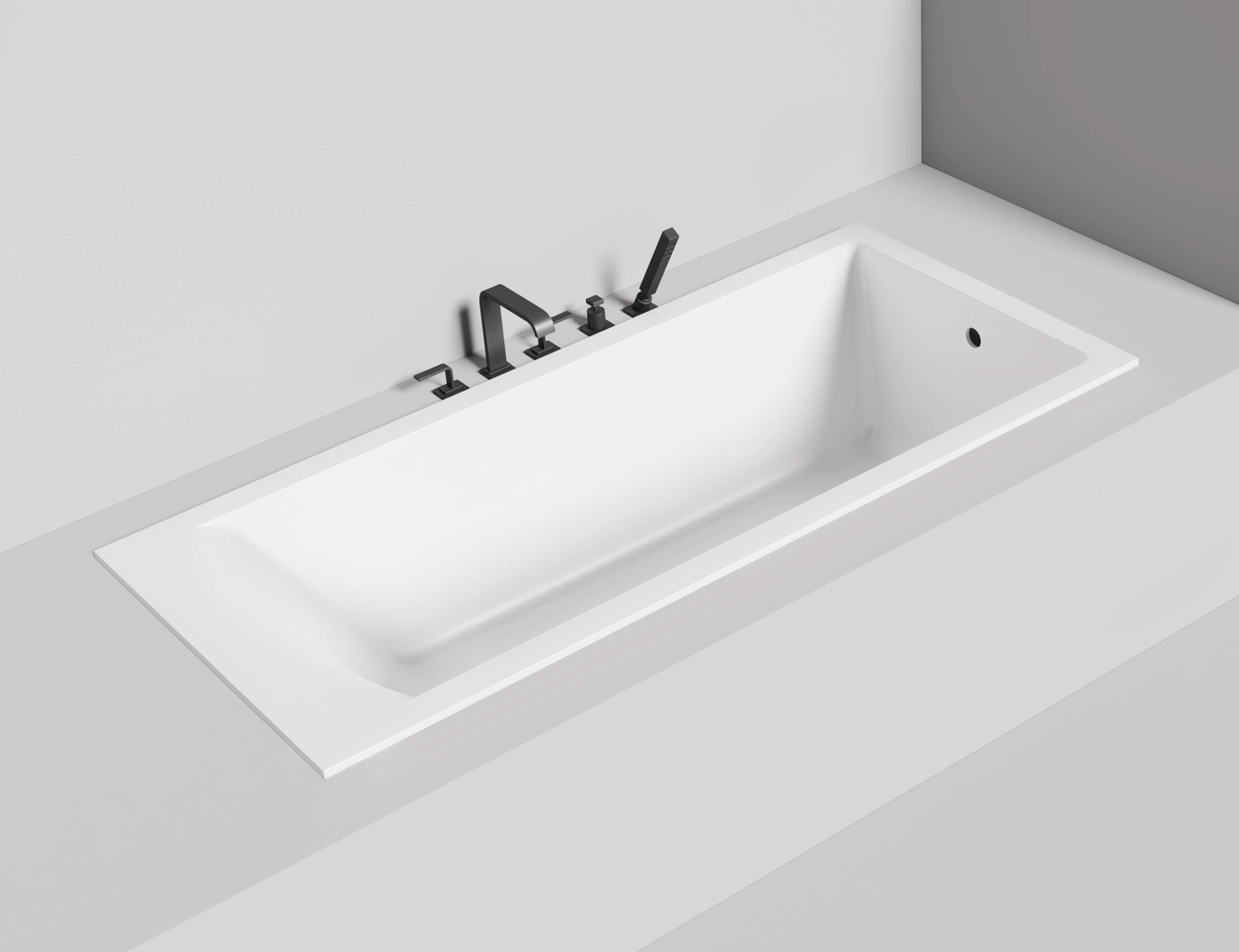 Ванна из искусственного камня Salini Cascata 104213G 180x80 S-Sense белая